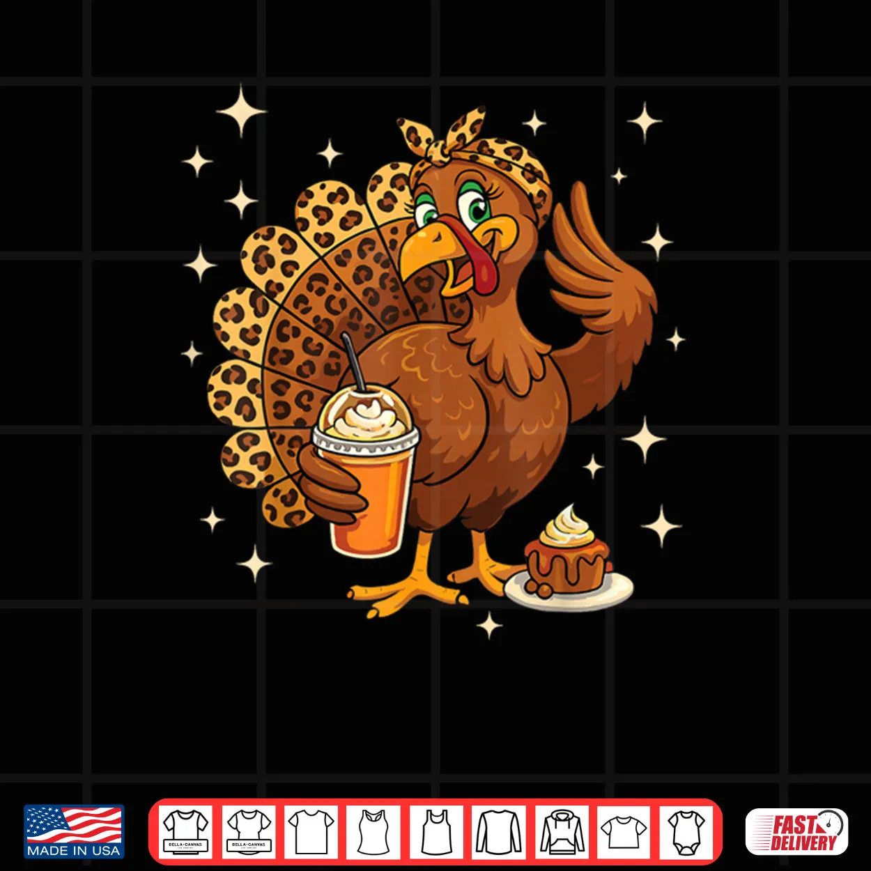 Turkey Drinking Coffee Fall Thanksgiving Costume Shirt Turkey Drinking Coffee Fall Thanksgiving Costume Shirt