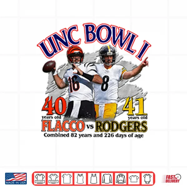 Fred Warner Sport Shirt 3 Design Unc Bowl I Joe Flacco vs Aaron Rodgers Shirt