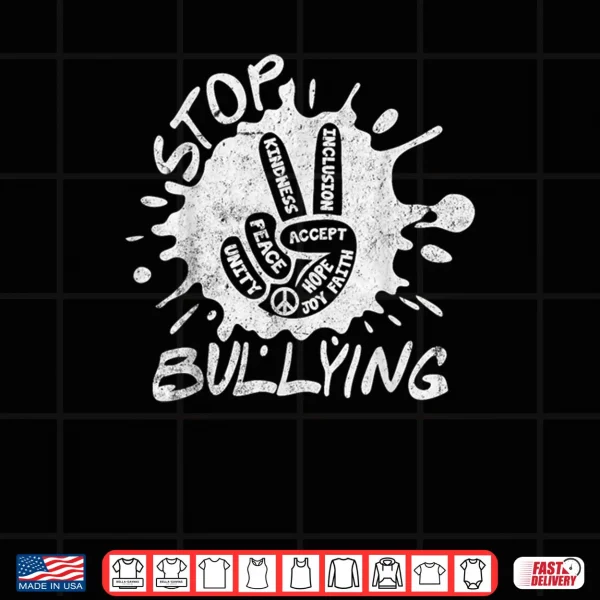 Unity Day Awareness Peace Kindness Hand Sign Stop Bullying 2 Shirt 3 Design Unity Day Awareness Peace Kindness Hand Sign Stop Bullying 2 Shirt