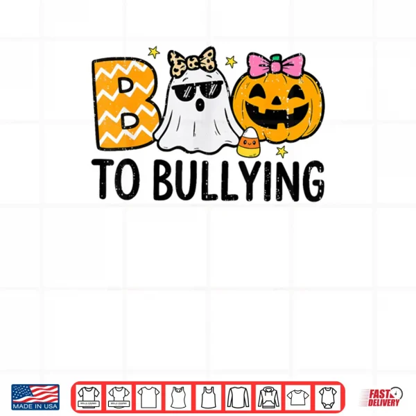 Design Unity Day Ghost Boo Anti Bullying Halloween Shirt