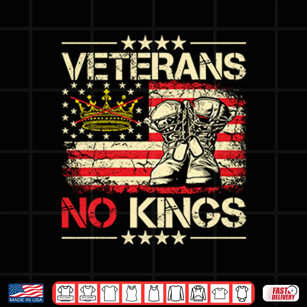 Veterans No Kings Military Protest Shirt Veterans No Kings Military Protest Shirt