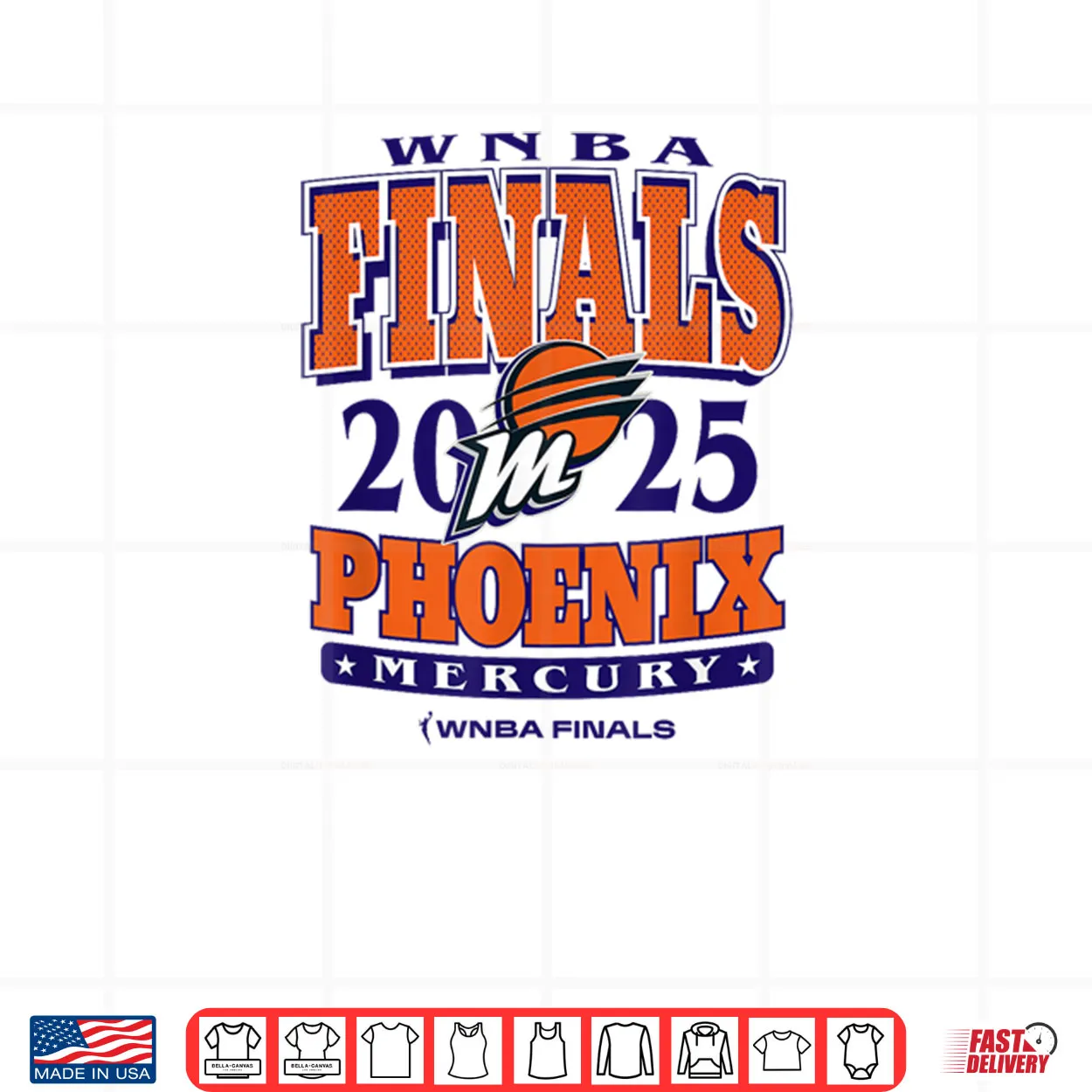 WNBA Official Phoenix Mercury 2025 Finals All or Nothing Shirt WNBA Official Phoenix Mercury 2025 Finals All or Nothing Shirt