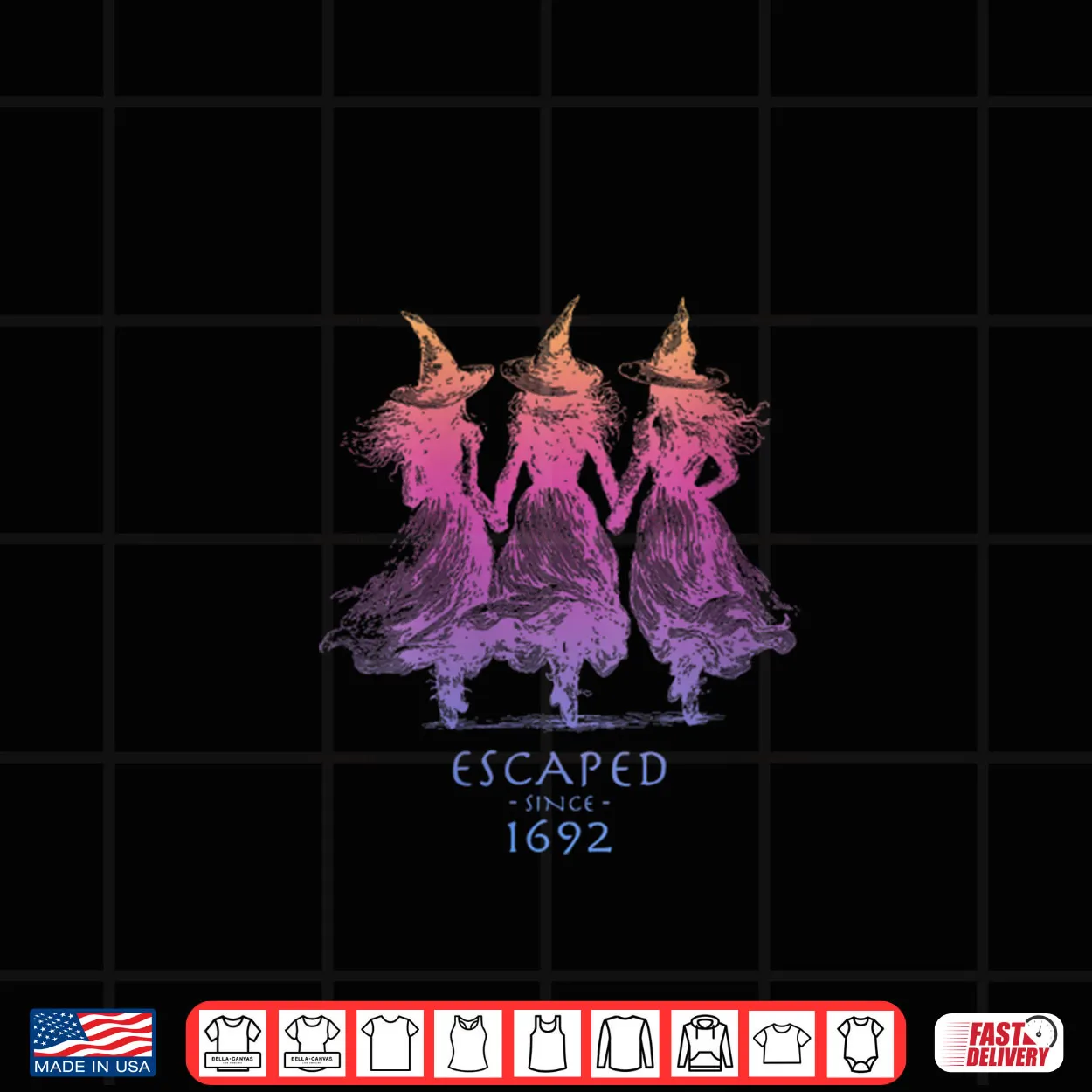 Womens Escaped Since 1692 Funny Witch Halloween Shirt Womens Escaped Since 1692 Funny Witch Halloween Shirt