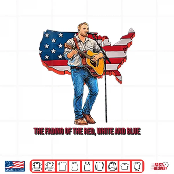 Design Zach Bryan The Fading Of The Red White And Blue Shirt