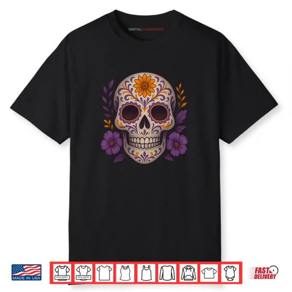 Dia De Los Muertos Day of The Dead Sugar Skull Halloween Shirt