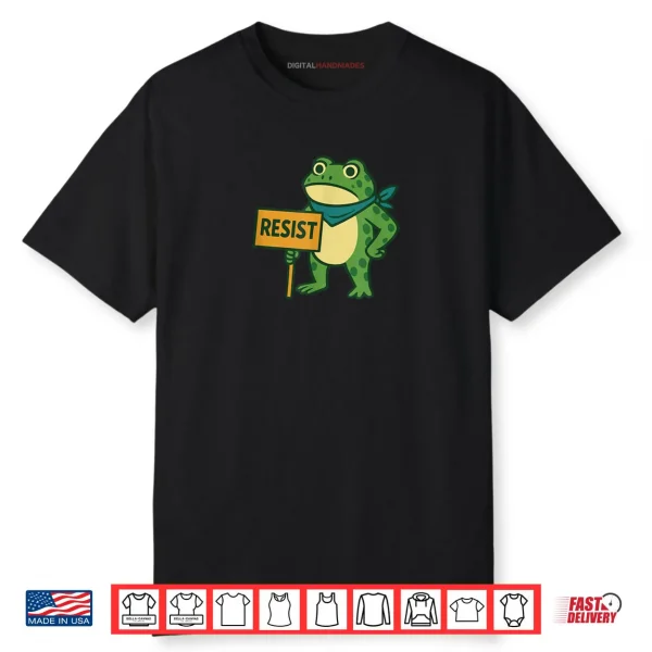 Frog Resist Portland Frog Protest Portland Frog Activist Shirt