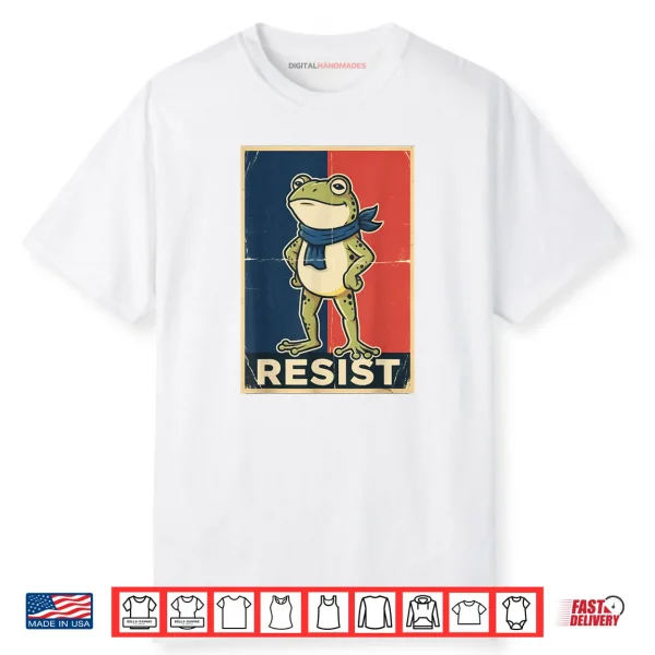 Frog Shirt Stand with Frog No Kings Day Shirt