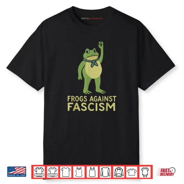 Frogs Against Fascism Retro Shirt