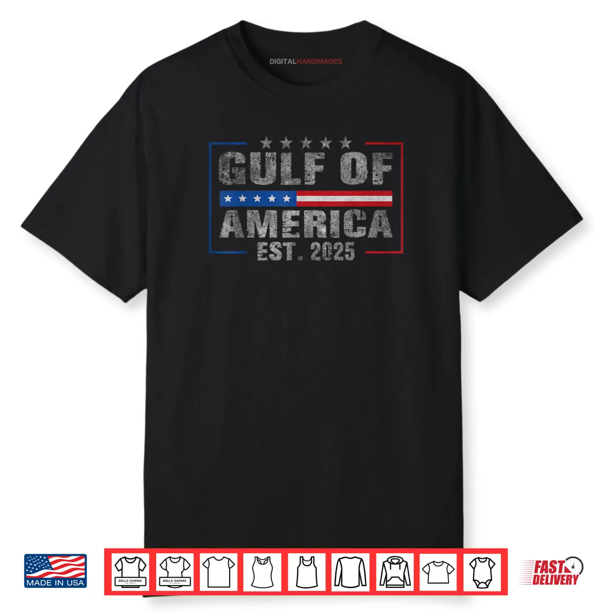 Gulf of America Est 2025 Vintage USA Coastal Patriot Shirt Gulf of America Est 2025 Vintage USA Coastal Patriot Shirt