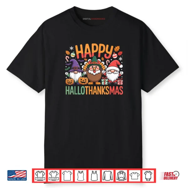 Hallothanksmas Dental Assistant Funny Tooth Christmas Thanks Shirt