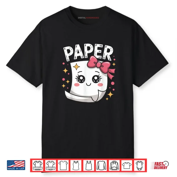 Halloween Paper Scissors Rock Matching Cute Paper Costume Shirt