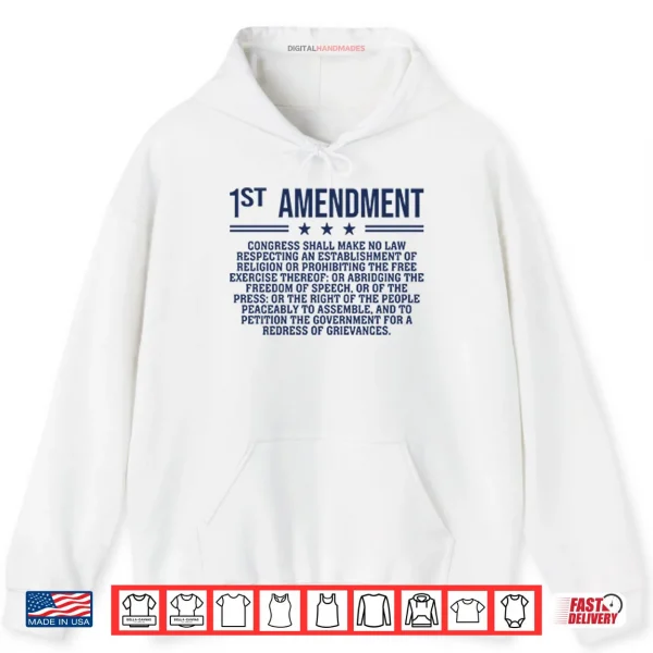 1st Amendment US Constitution Patriot Shirt 2 Hoodie 1st Amendment US Constitution Patriot Shirt