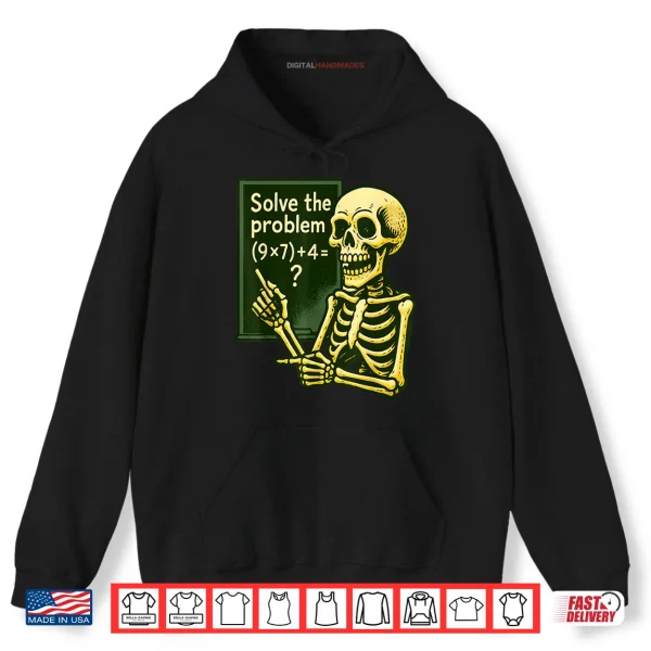 Hoodie 67 Halloween Math Funny Six Seven Meme Brainrot Skeleton Shirt