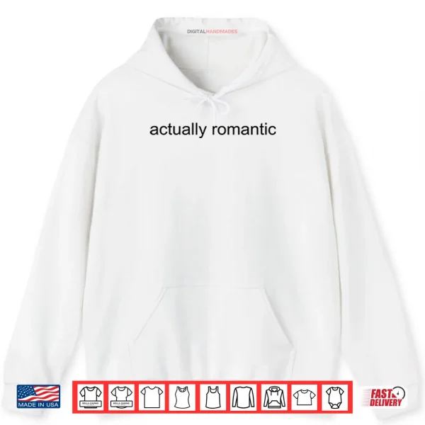 Hoodie Actually Romantic Taylor Swift Shirt