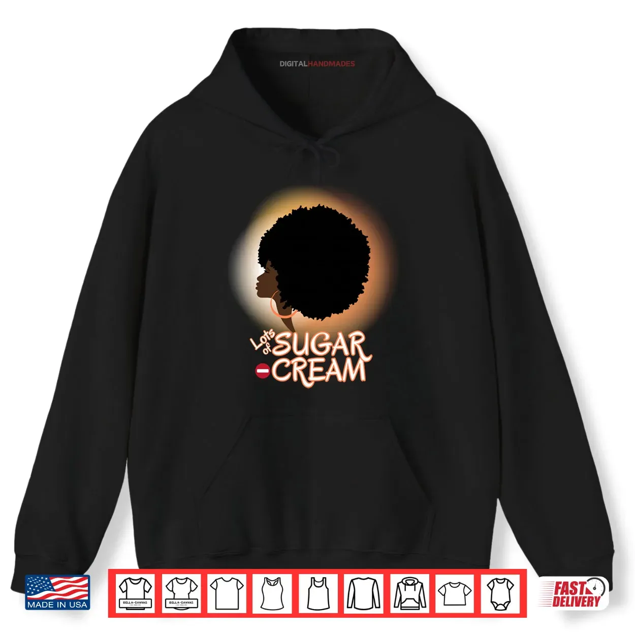 African American Black British Afro Latina Woman with Afro Shirt African American Black British Afro Latina Woman with Afro Shirt