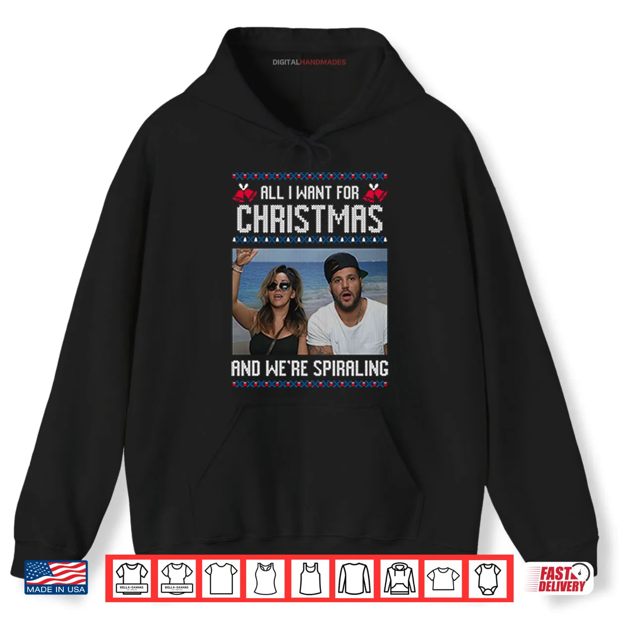 All I Want For Christmas And We’re Spiraling Jersey Shore Shirt All I Want For Christmas And We’re Spiraling Jersey Shore Shirt