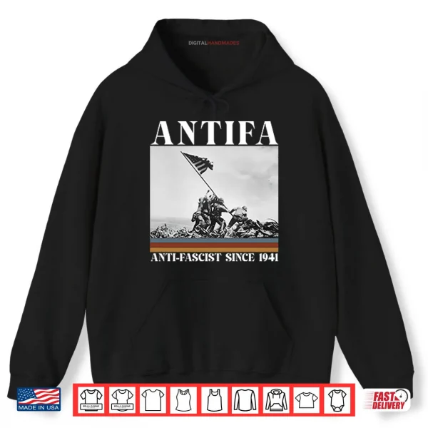 Hoodie Antifa Anti Fascist Since 1941 Shirt