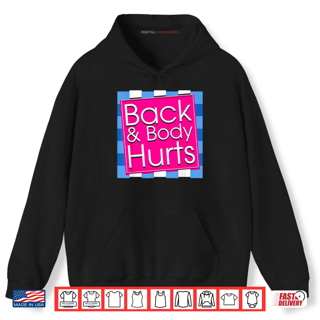 Back Body Hurts Tee Quote Exercise Workout Gym Top Shirt Back Body Hurts Tee Quote Exercise Workout Gym Top Shirt