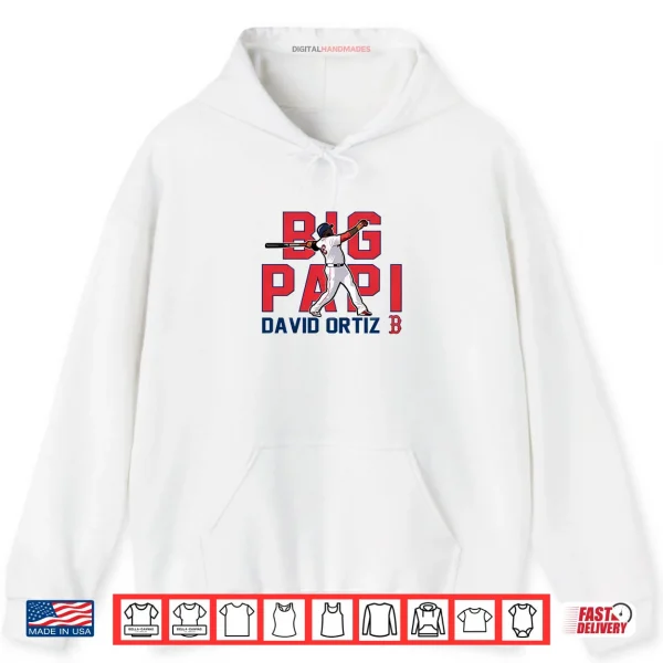 Big Papi David Ortiz Boston Red Sox Cooperstown Player Shirt 2 Hoodie Big Papi David Ortiz Boston Red Sox Cooperstown Player Shirt