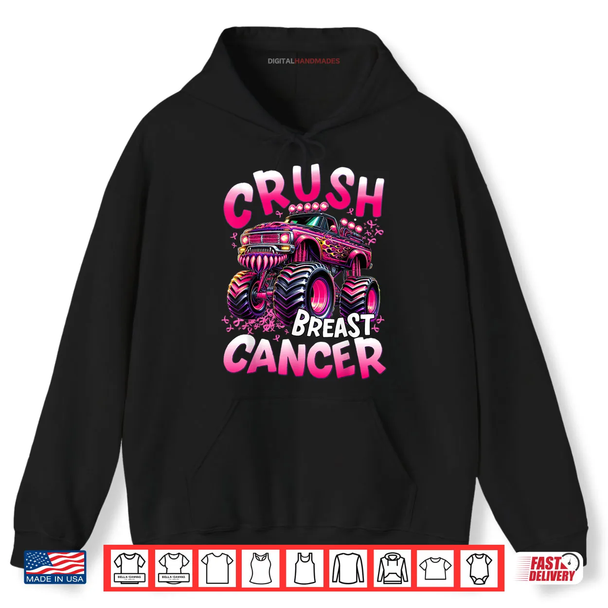 Crush Breast Cancer Monster Truck Shirt Crush Breast Cancer Monster Truck Shirt