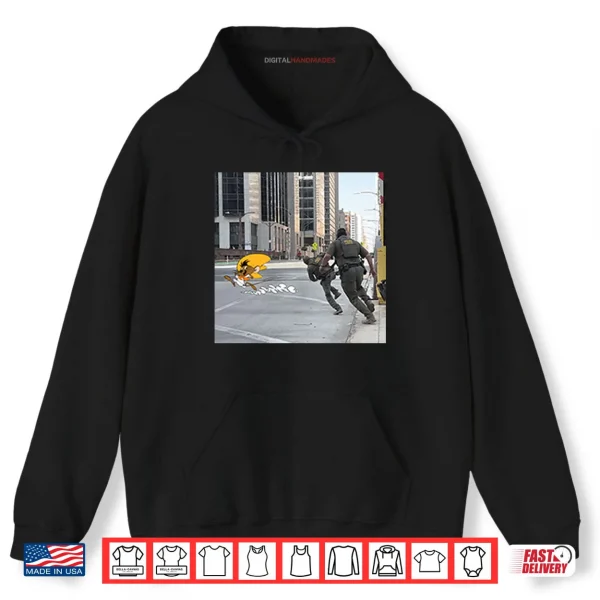 Hoodie Cyclist Taunting ICE Agents Shirt