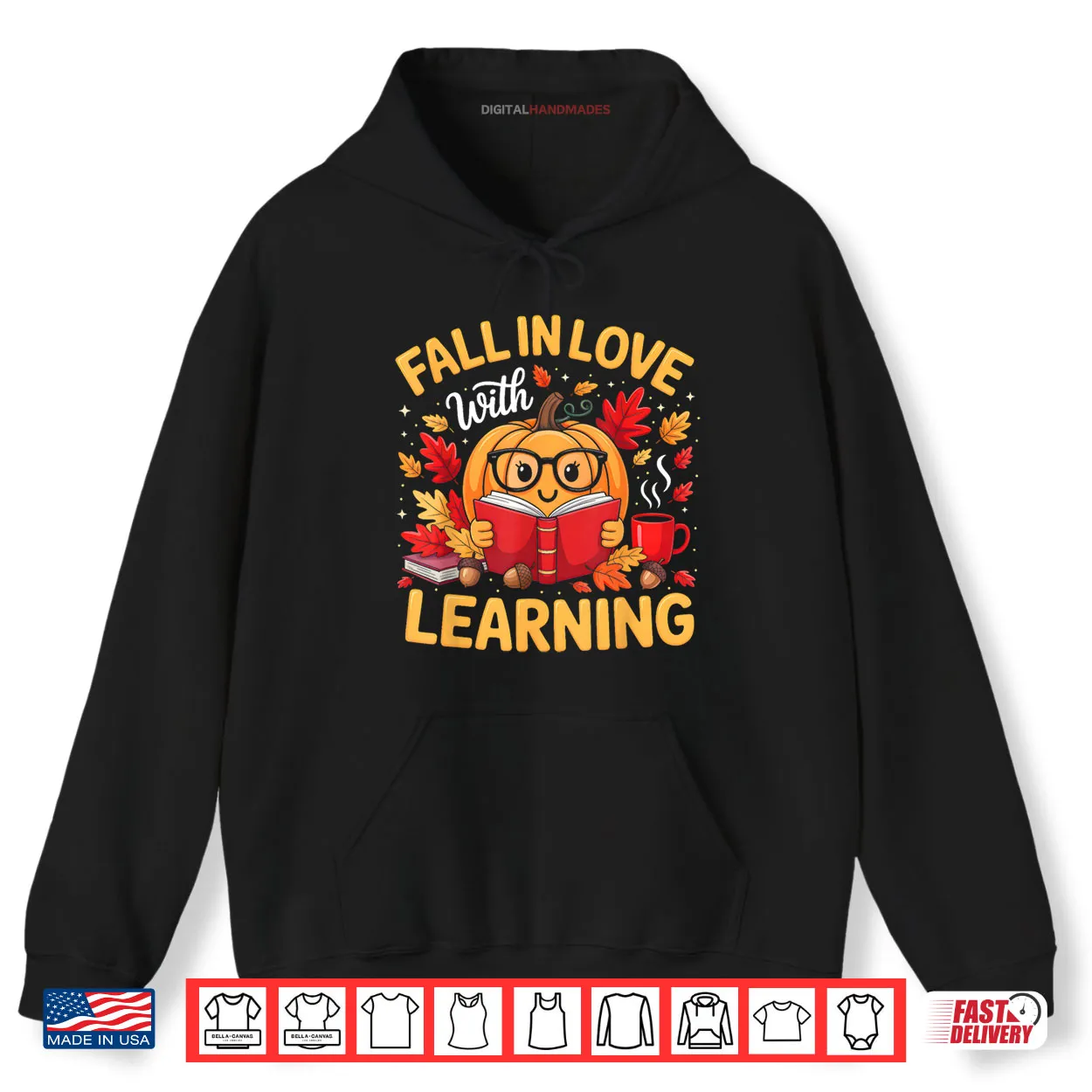Fall in Love with Learning Pumpkin Thanksgiving Teacher Fall Shirt Fall in Love with Learning Pumpkin Thanksgiving Teacher Fall Shirt