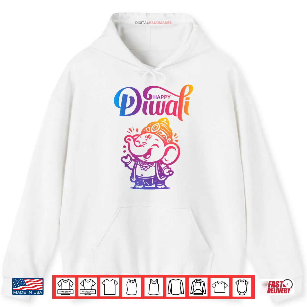 Happy Diwali Deepavali Hindu Indian Festival of Lights Elephant Shirt Happy Diwali Deepavali Hindu Indian Festival of Lights Elephant Shirt