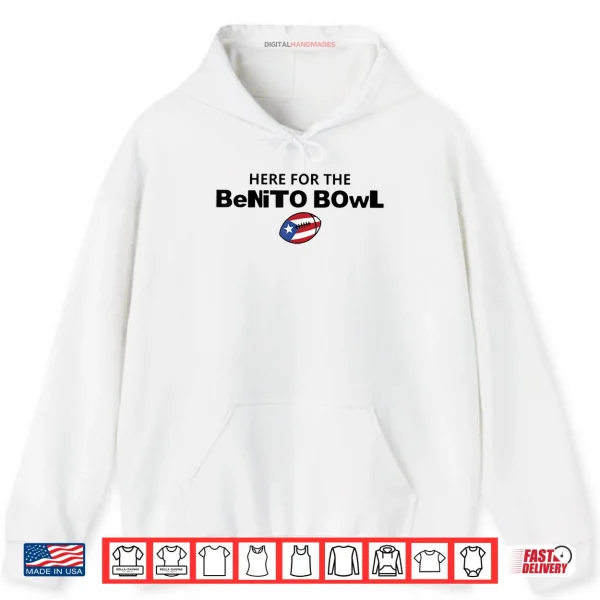 Hoodie Here for The Benito Bowl Puerto Rico Flag Football Shirt