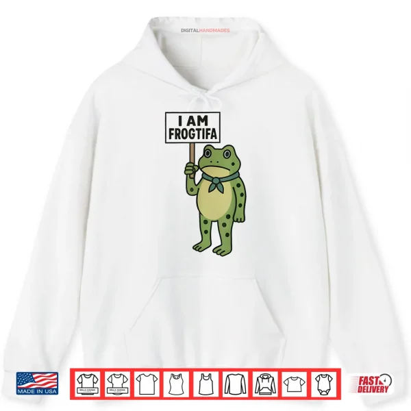 Hoodie I Am Frogtifa Frog Portland Freedom Frog Shirt