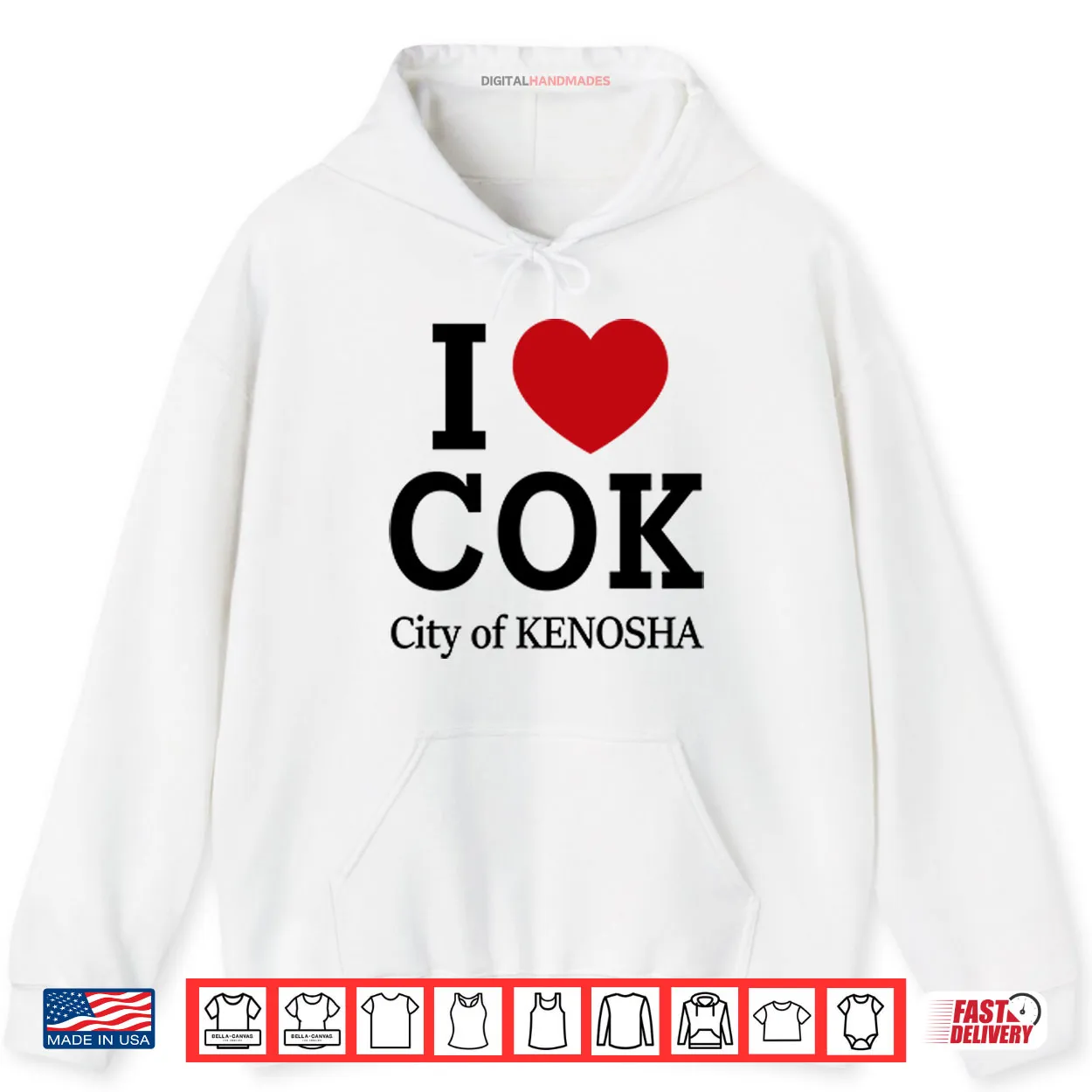 I Love COK City Of Kenosha Shirt I Love COK City Of Kenosha Shirt