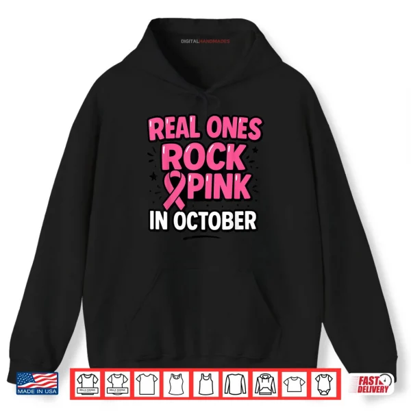 Hoodie In October We Wear Pink Breast Cancer Shirt