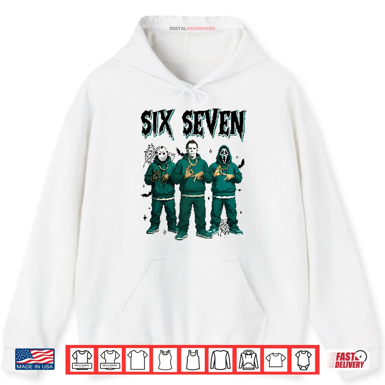 Jason Voorhees Michael Myers Ghostface Six Seven Meme Shirt Jason Voorhees Michael Myers Ghostface Six Seven Meme Shirt