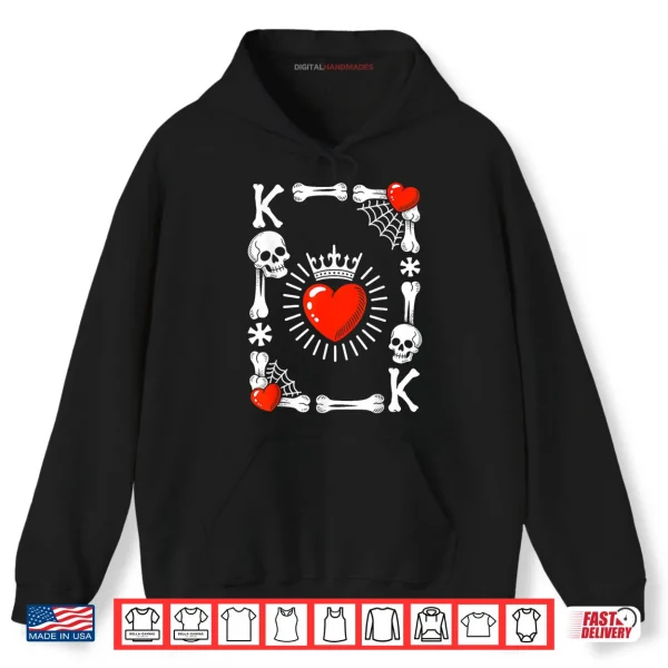 Hoodie King of Hearts Card Costume Funny Halloween King of Hearts Shirt