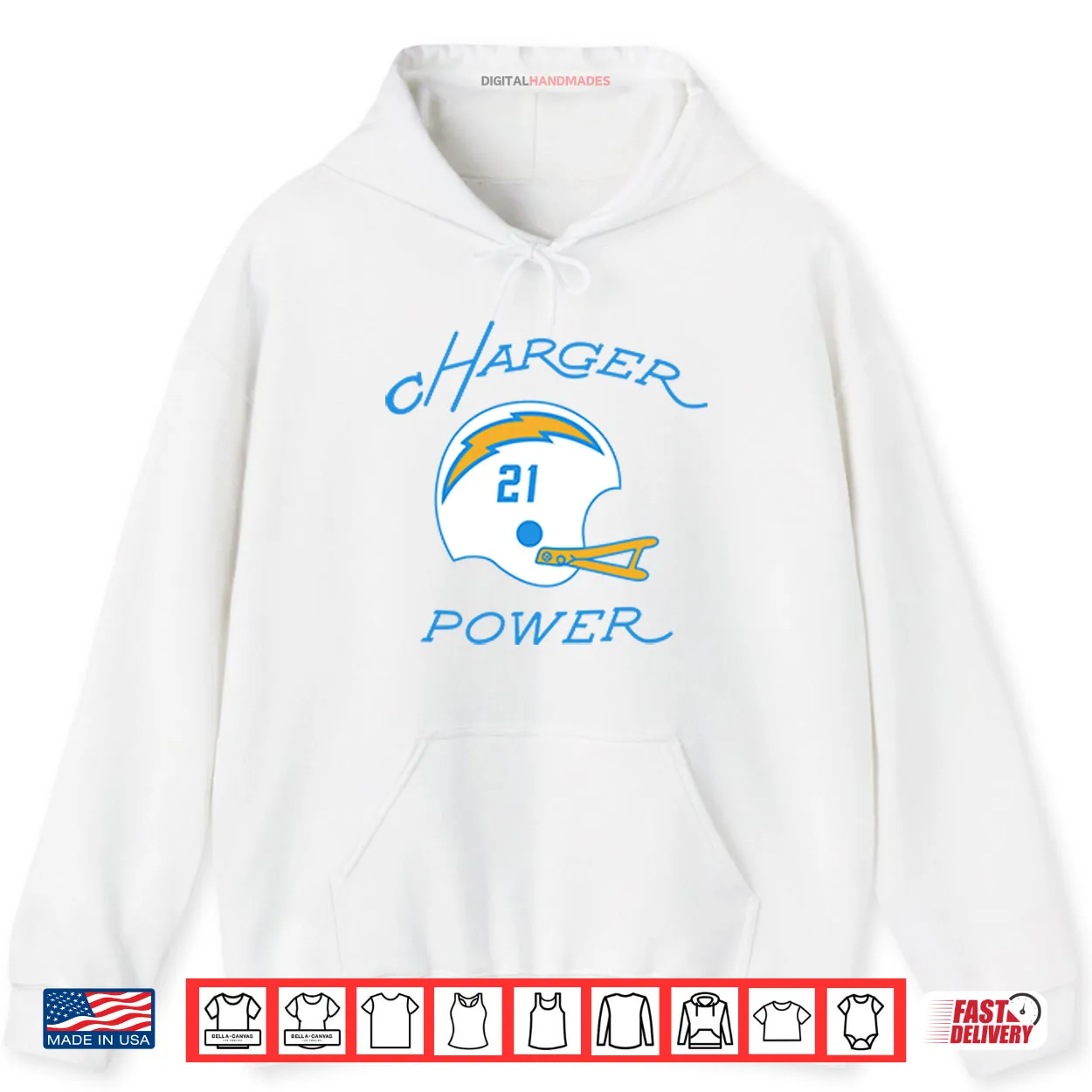 Los Angeles Chargers Charger Power Shirt Los Angeles Chargers Charger Power Shirt