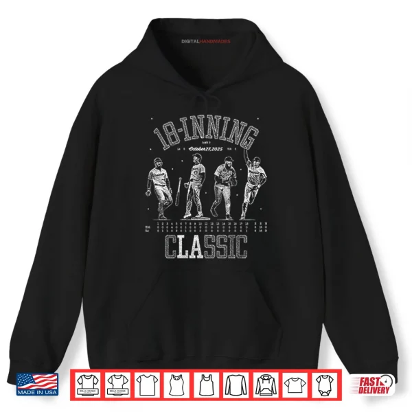 Hoodie Los Angeles Dodgers 18 Inning Classic Shirt