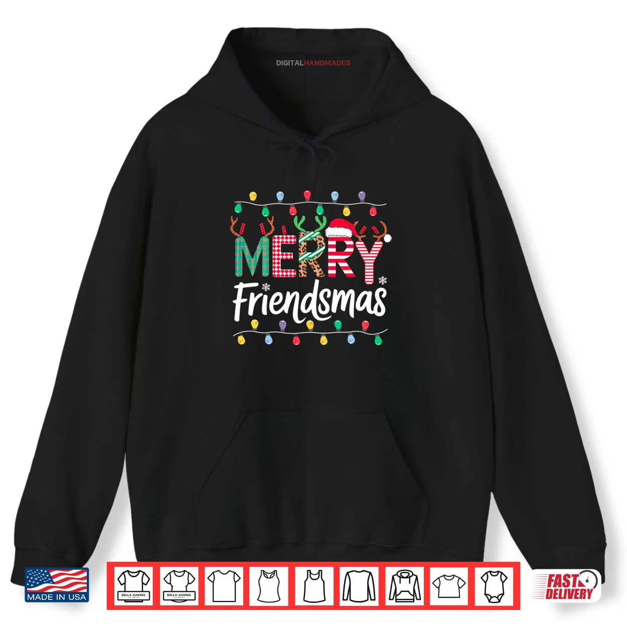 Merry Friendsmas Funny Christmas Friends Party Matching Shirt Merry Friendsmas Funny Christmas Friends Party Matching Shirt