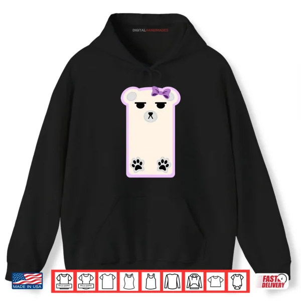 Hoodie Mira Inspired Cheeky Polar Bear Shirt
