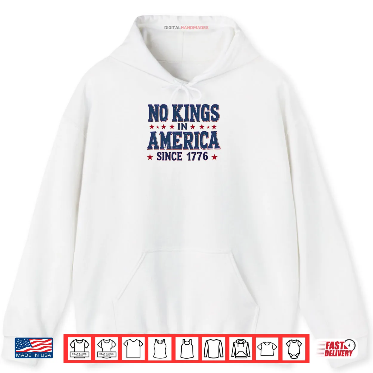 No Kings In America Since 1776 Shirt No Kings In America Since 1776 Shirt