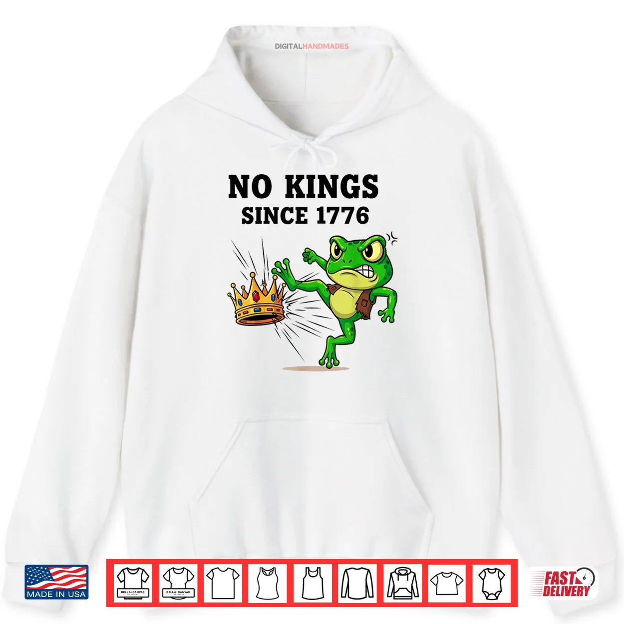 No Kings Since 1776 Frog Protest Shirt No Kings Since 1776 Frog Protest Shirt
