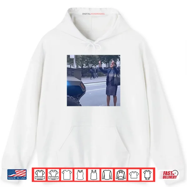 Hoodie Polka Dot Dress Baddie Against ICE Shirt