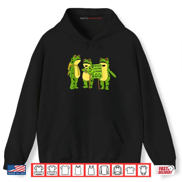 Hoodie Portland Frog Brigade Oregon Frogs Together Funny Strong Shirt