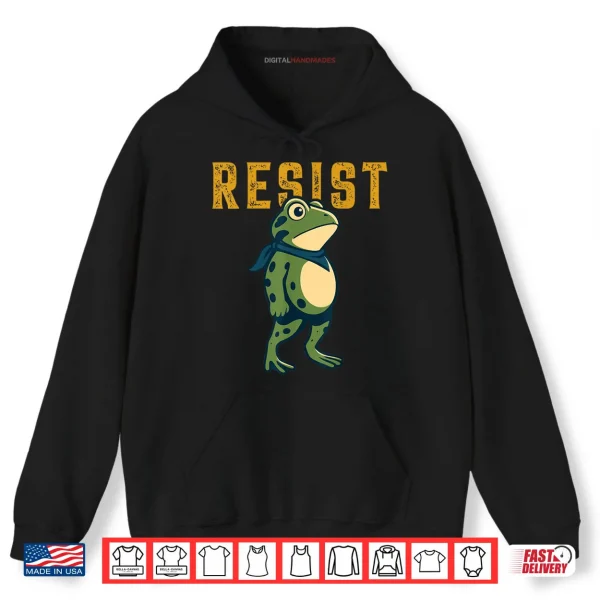 Hoodie Portland Frog Protest Resist Portland Frog Activist Shirt