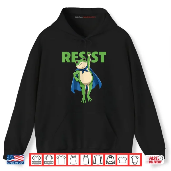 Hoodie Portland Frog Protest SuperFrog Shirt