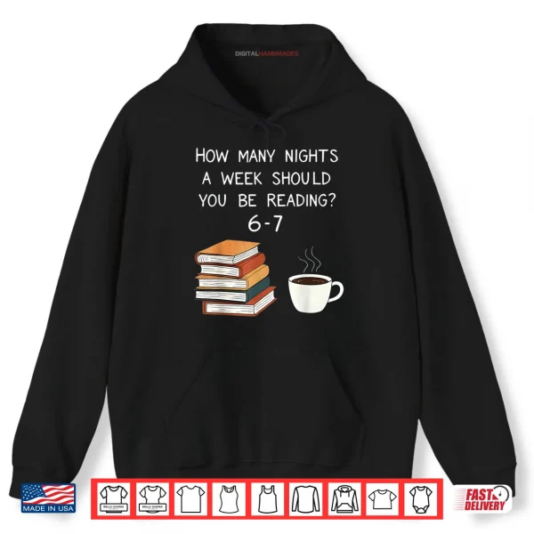 Hoodie Reading 67 Six Seven Meme English Teacher Book Lover Shirt