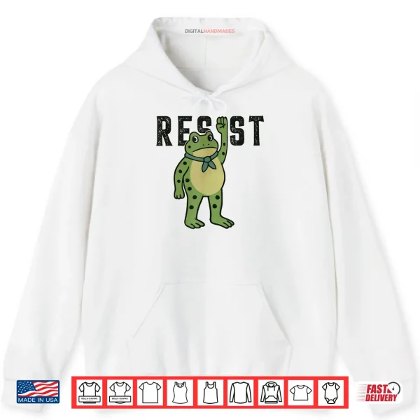 Hoodie Resist Frog Portland Frog Protest Frog Shirt