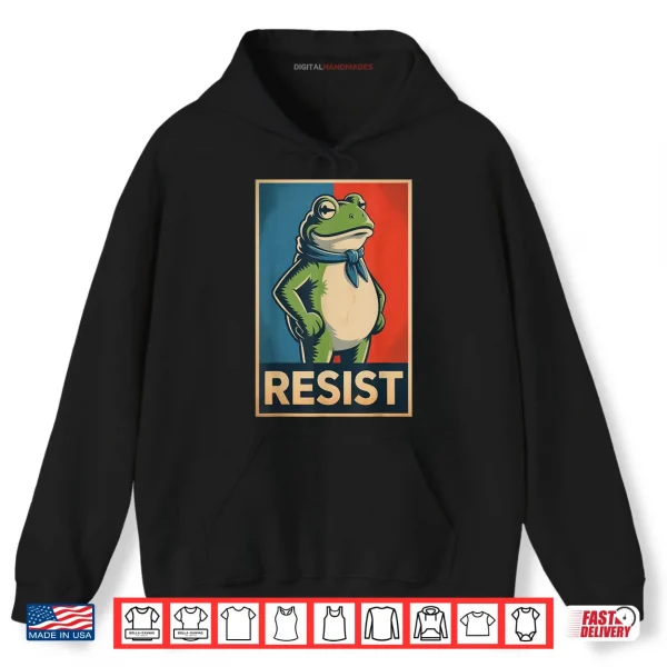 Hoodie Resist Frog Portland Frog Protest Shirt