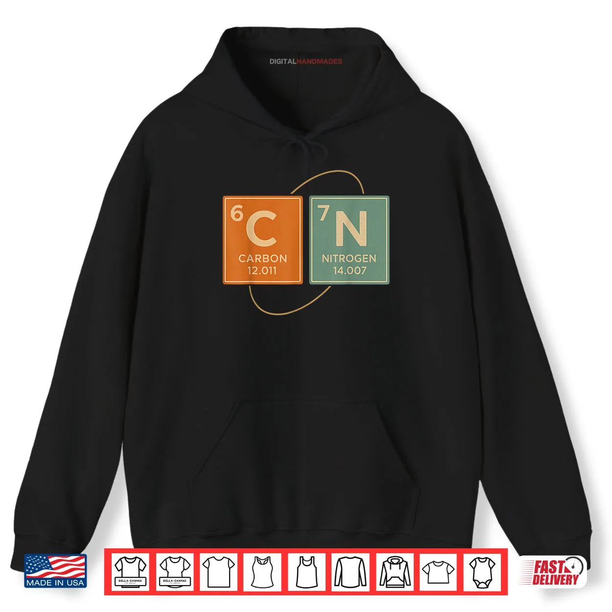 Retro Funny 6 7 Carbon Nitrogen Periodic Shirt Retro Funny 6 7 Carbon Nitrogen Periodic Shirt
