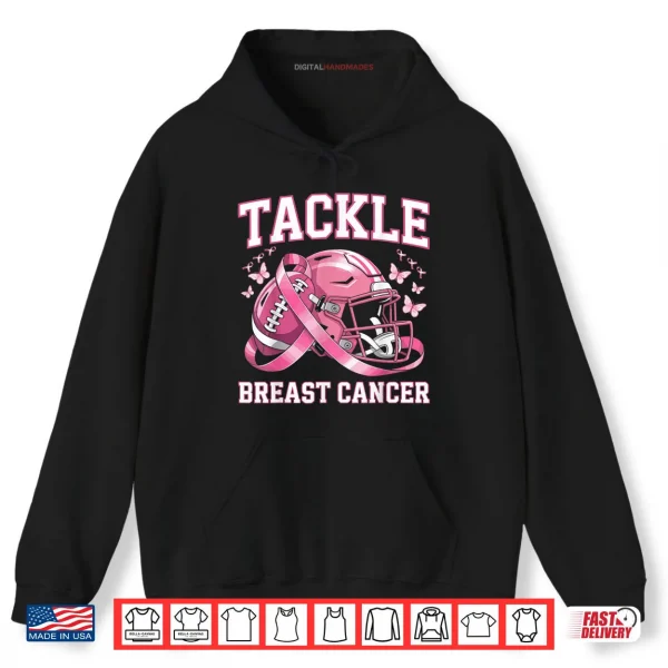 Hoodie Tackle Breast Cancer Awareness American Football Shirt