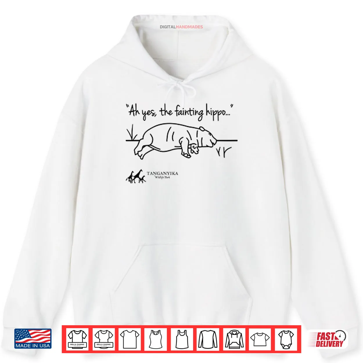 Tanganyika Wildlife Park Fainting Hippo Shirt Tanganyika Wildlife Park Fainting Hippo Shirt