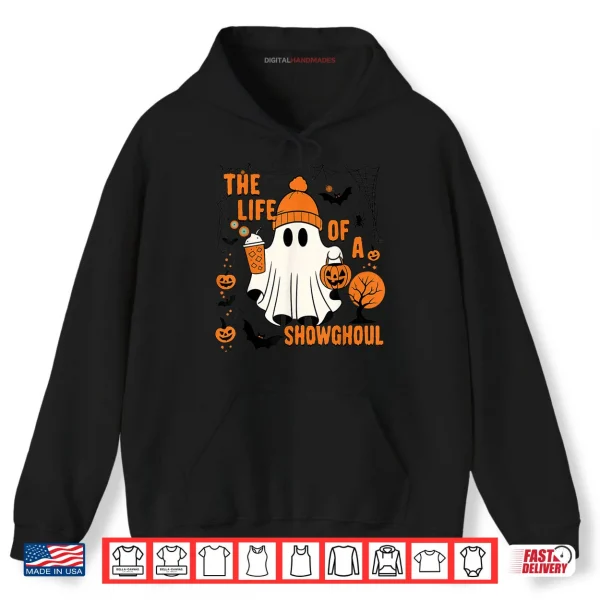 Hoodie The Life of a showghoul Halloween Costume Bow Boo Shirt
